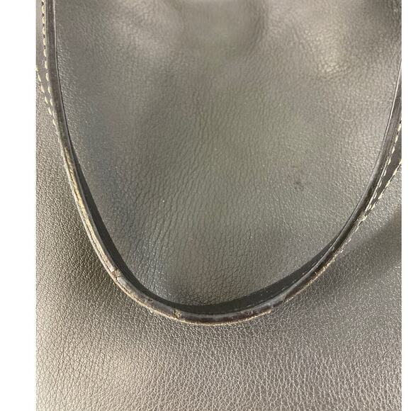DOONEY & BOURKE GRAY PEBBLED LEATHER LARGE SHOULDER BAG - Picture 7 of 16